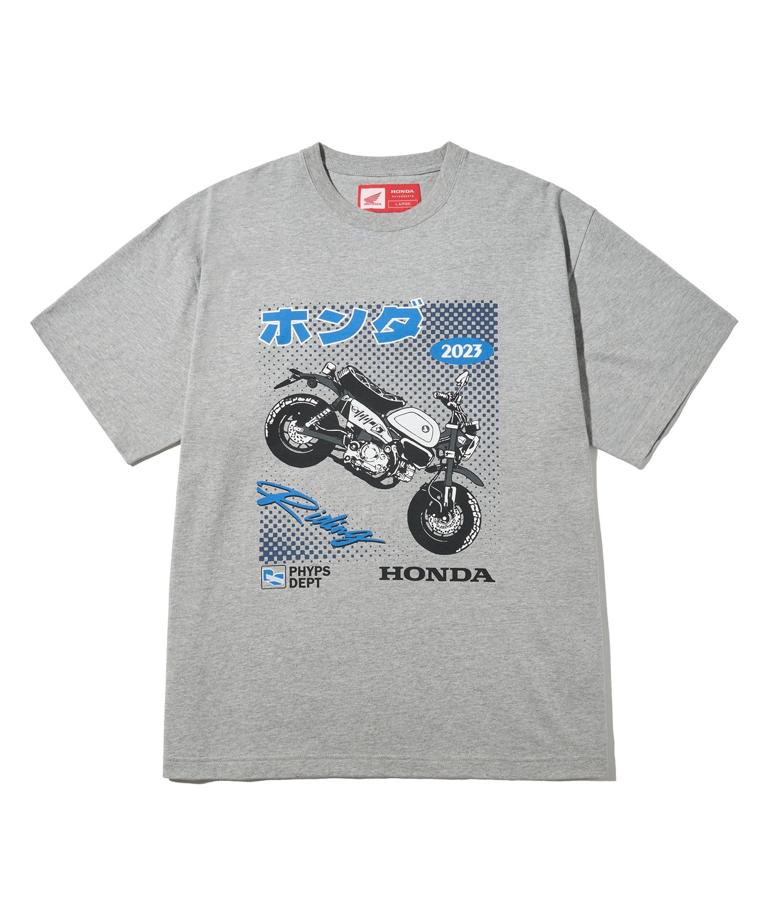 Tシャツ・カットソー HONDA MOTORCYCLE Anime MONKEY 125 Short Sleeve White Honda Monkey - Motorcycle - T-Shirt | TeePublic