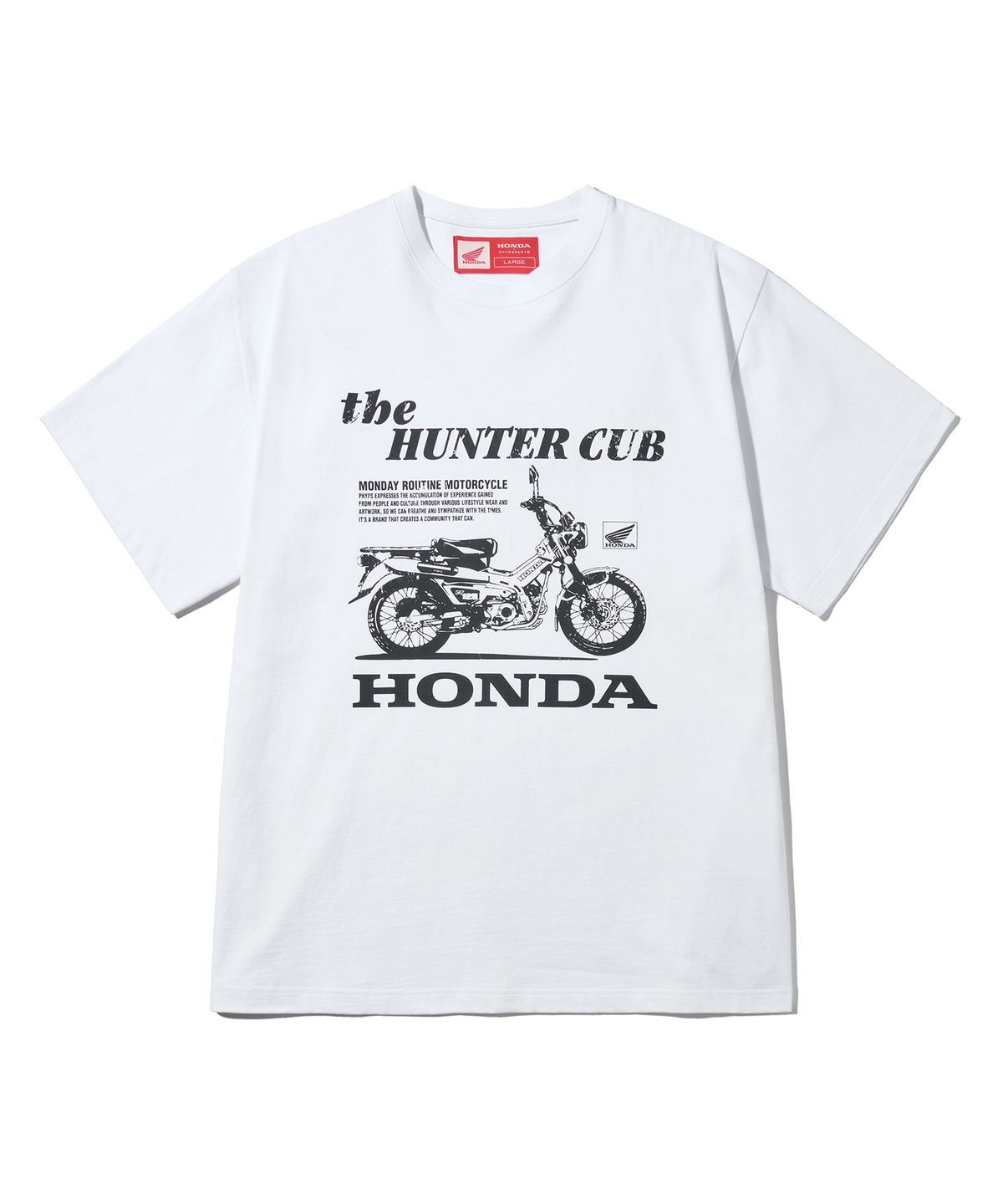 핍스 모터사이클(PHYPS MOTORCYCLE) Hunter Cub Short Sleeve White