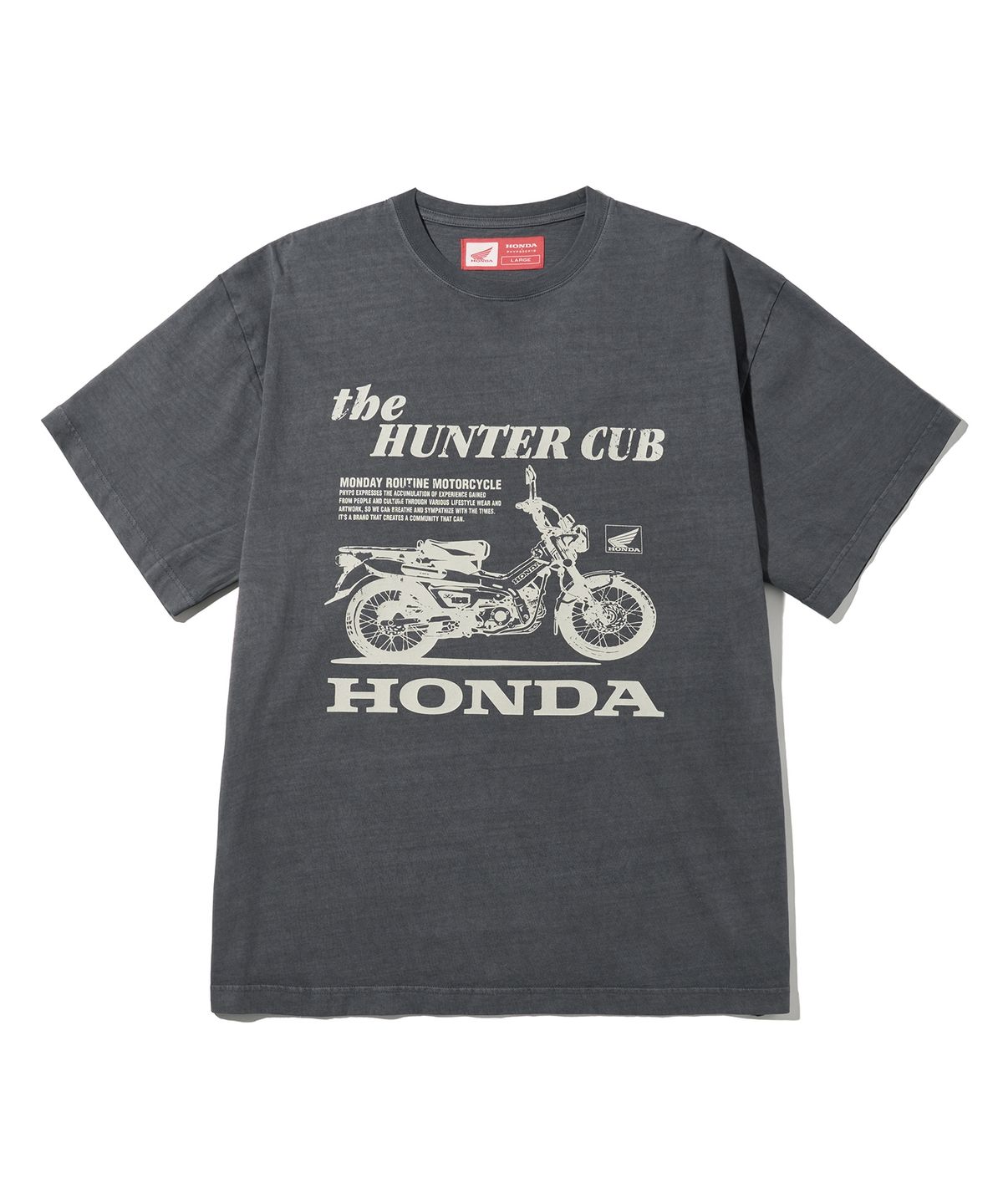 핍스 모터사이클(PHYPS MOTORCYCLE) Hunter Cub Short Sleeve Charcoal