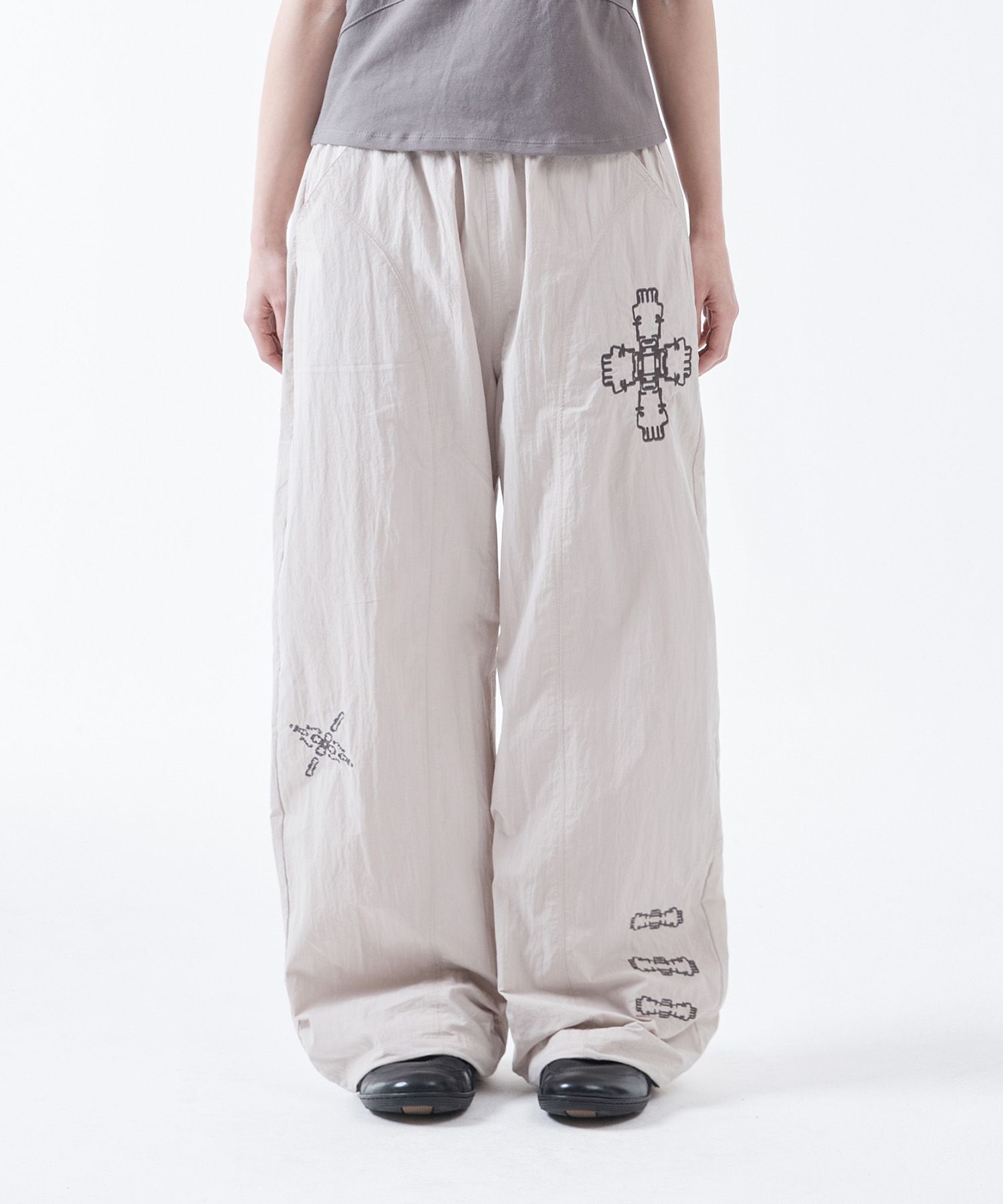 MUSINSA | THE COLDEST MOMENT TCM ethnic nylon pants (ivory)