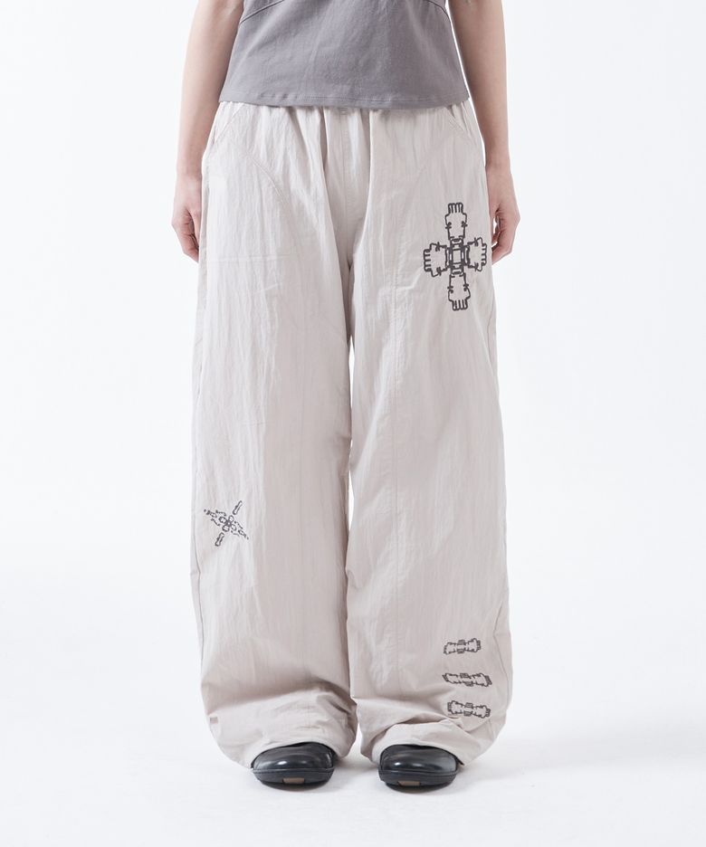 TCM ethnic nylon pants (ivory)