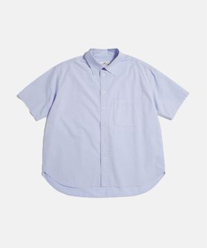 Basic Overfit Half Shirt Sky Blue