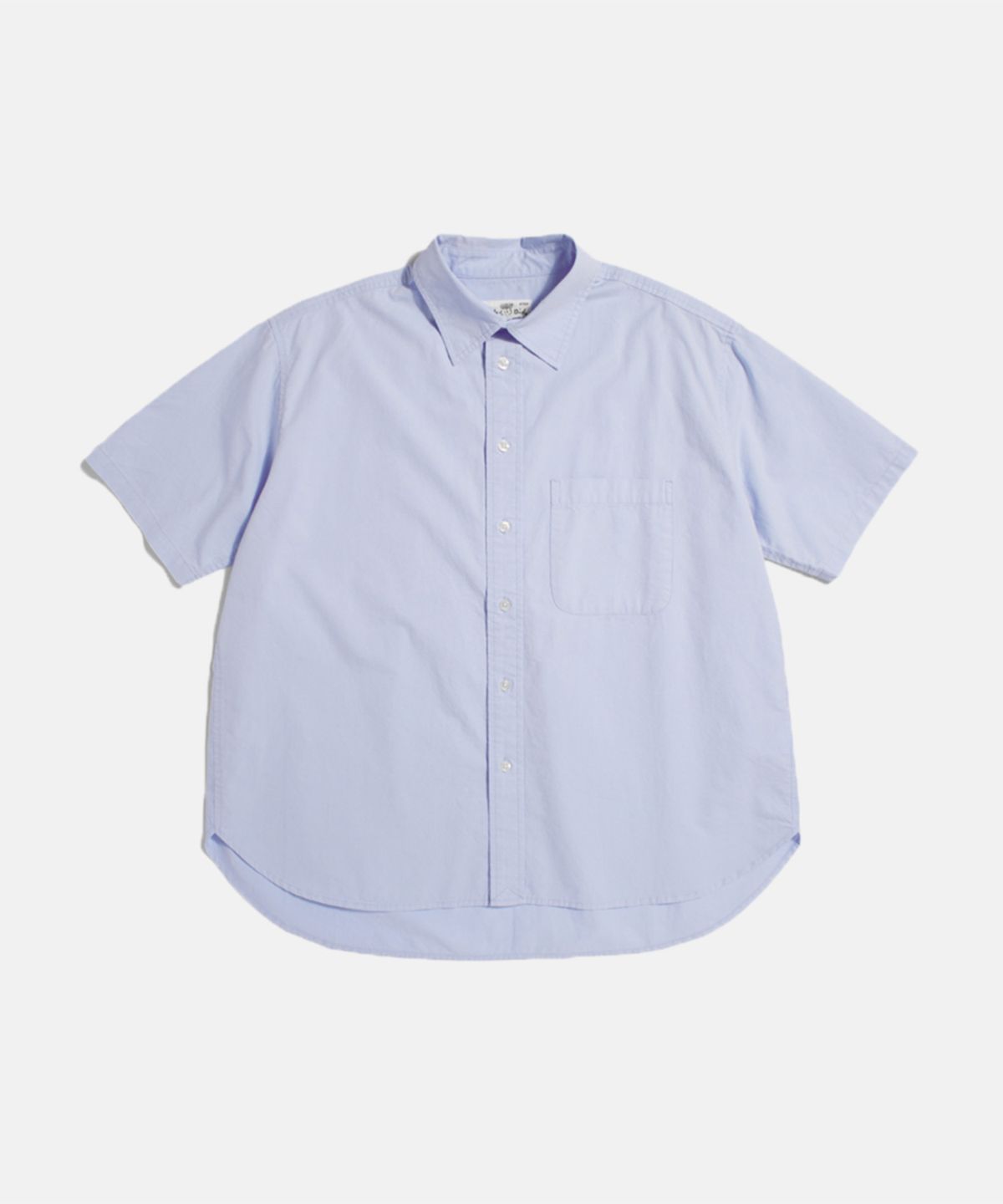 피도디도(FIDO DIDO) Basic Overfit Half Shirt Sky Blue