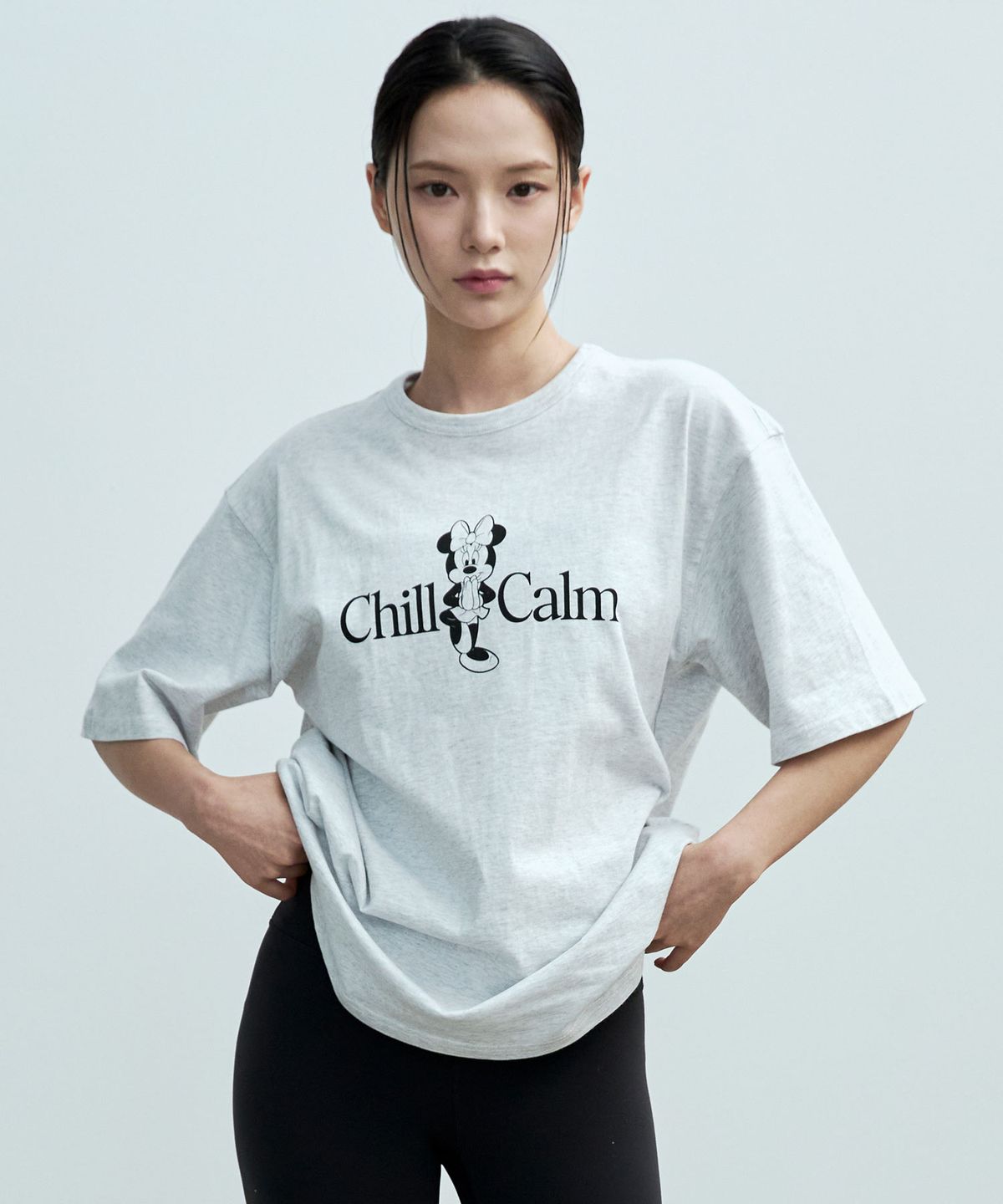 디스커스 애슬레틱(DISCUS ATHLETIC) [2COLORS] Mickey & Minnie Yoga Chill T-Shirt