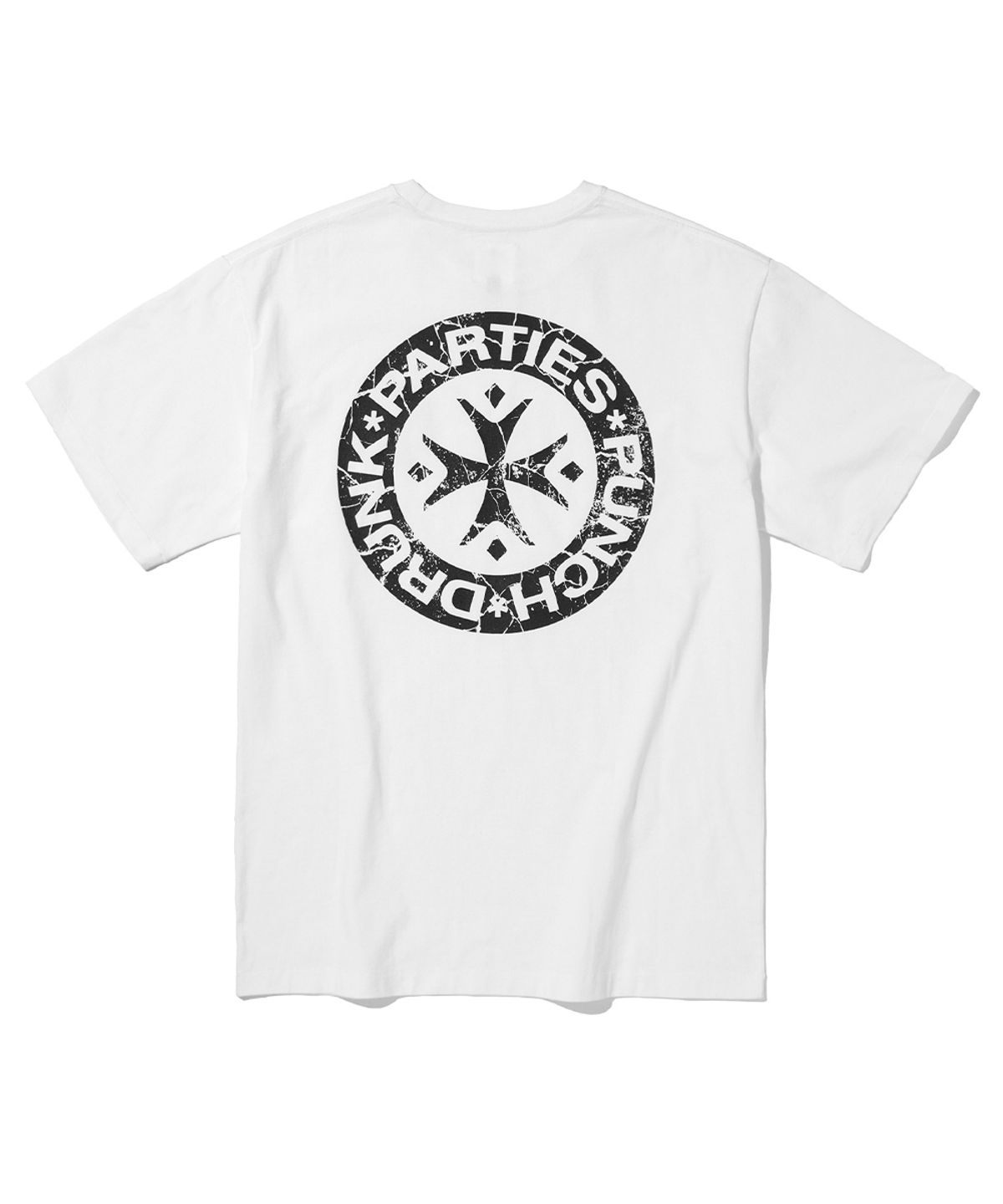 펀치드렁크파티즈(PUNCH DRUNK PARTIES) Hurt Logo Narrow Tee (WHITE)