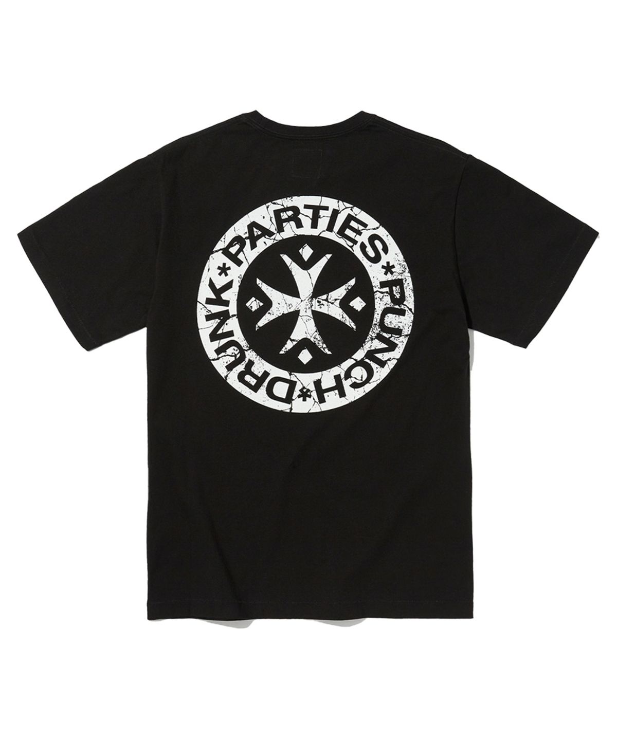 펀치드렁크파티즈(PUNCH DRUNK PARTIES) Hurt Logo Narrow Tee (BLACK)