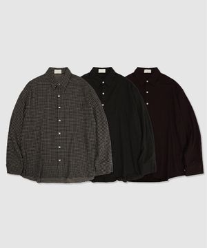 썸머 빈티지 우나 체크 셔츠