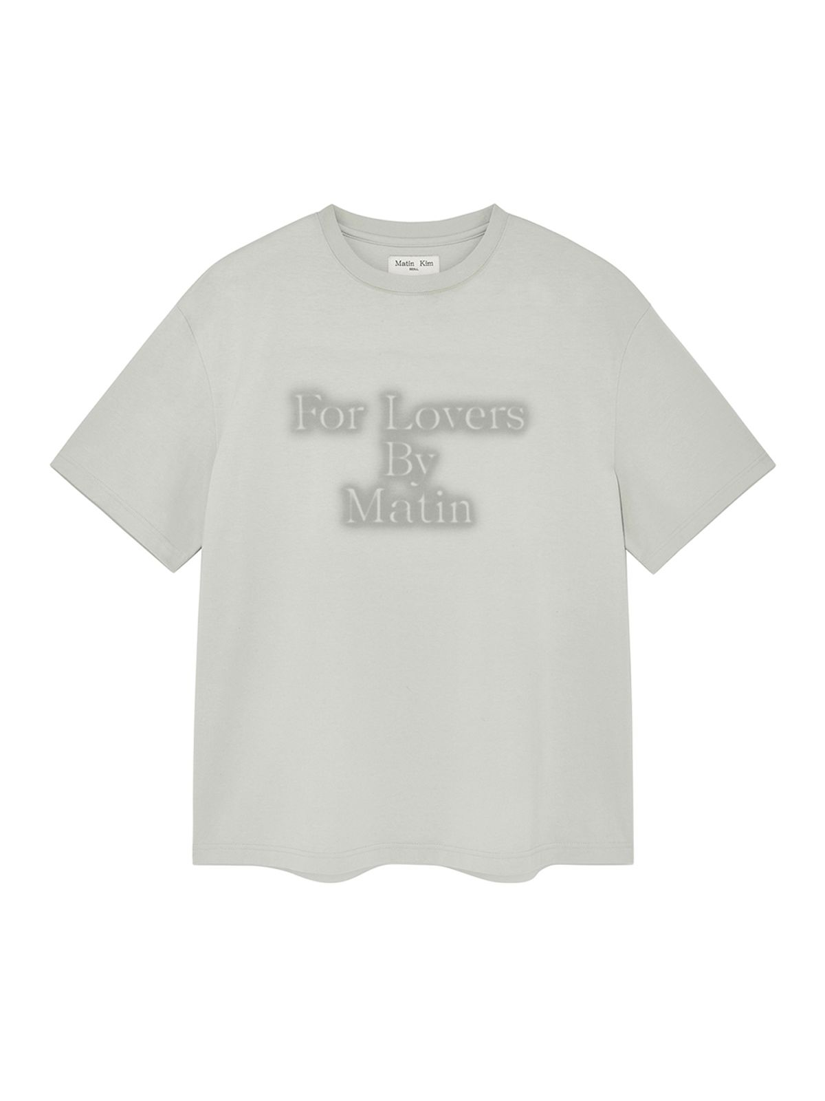 마뗑킴(MATIN KIM) FOR LOVERS LOGO POINT TOP IN LIGHT GREY
