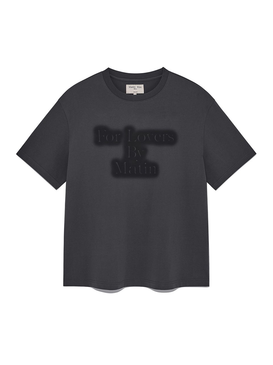 ★Matin Kim★FOR LOVERS LOGO POINT TOP★大人気★ MUSINSA公式 | MATIN KIM FOR LOVERS LOGO POINT TOP IN CHARCOAL