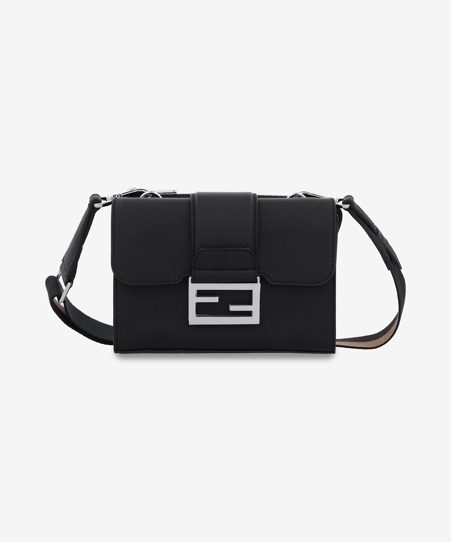 MUSINSA | FENDI Double Baguette Crossbody - Black