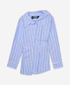 라 슈미즈 파블로 셔츠 - 빅 로고 블루 / 243SH06216913EV