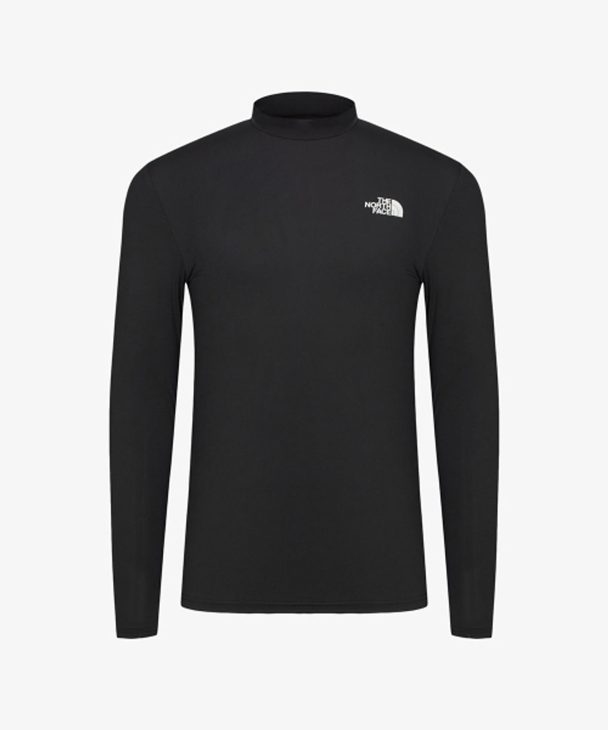 노스페이스(THE NORTH FACE) NT7XR00A 아이스 페이스 터틀넥 긴팔 티셔츠 BLACK