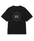 STAMP MESH TAG TEE - BLACK