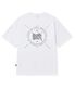 STAMP MESH TAG TEE - WHITE