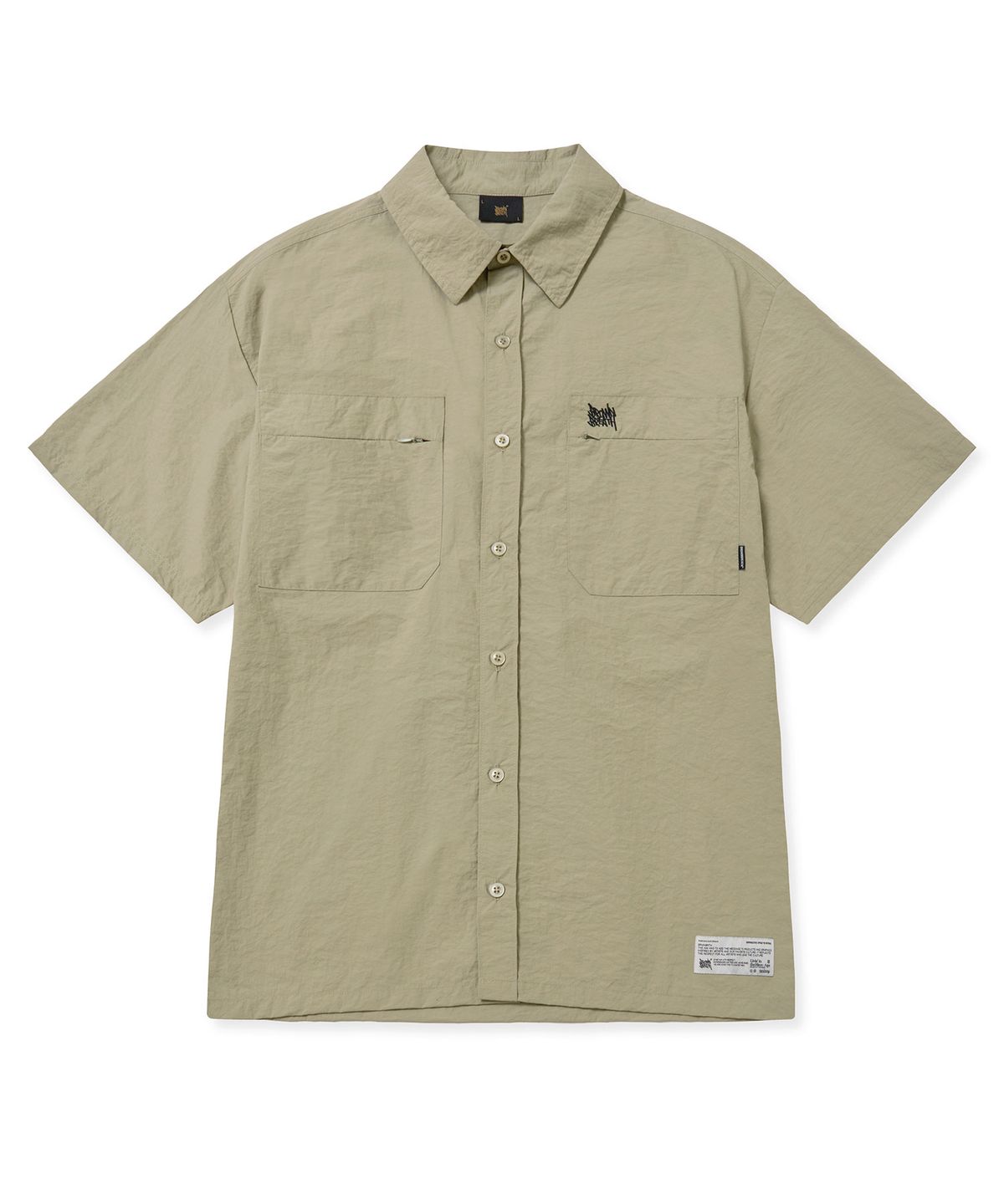 브라운브레스(BROWNBREATH) NYLON WORK SHIRTS - BEIGE