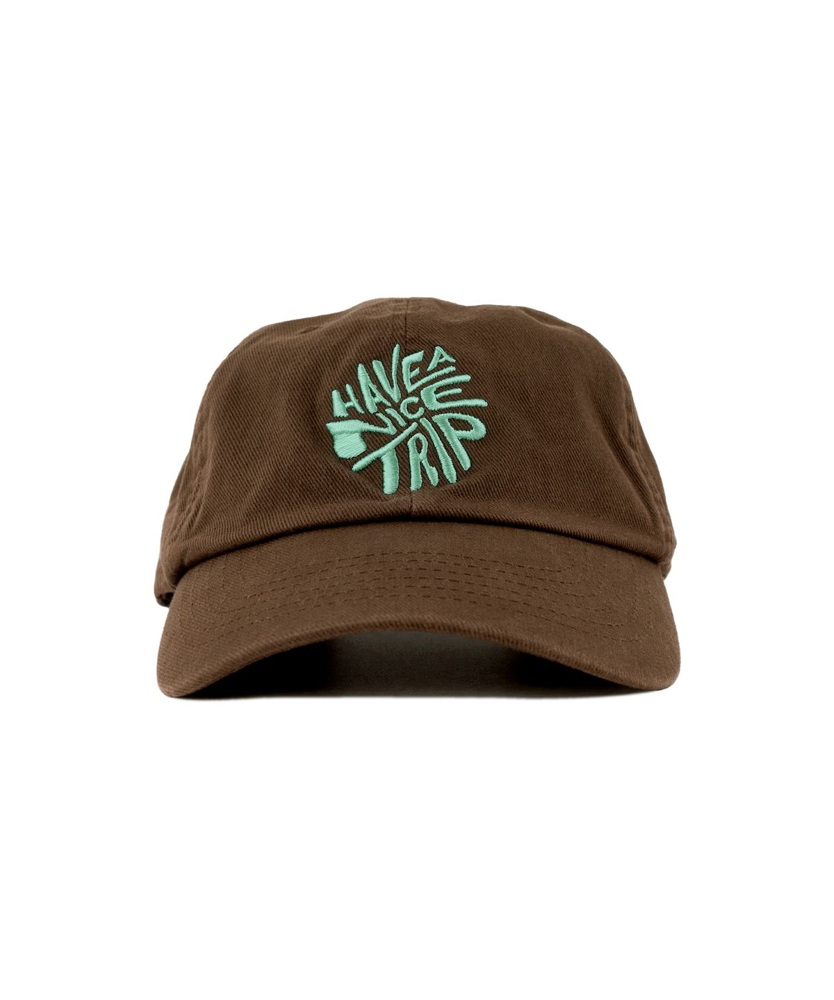 헬로 선라이즈(HELLO SUNRISE) HNT Swirl Logo Ball Cap_Brown