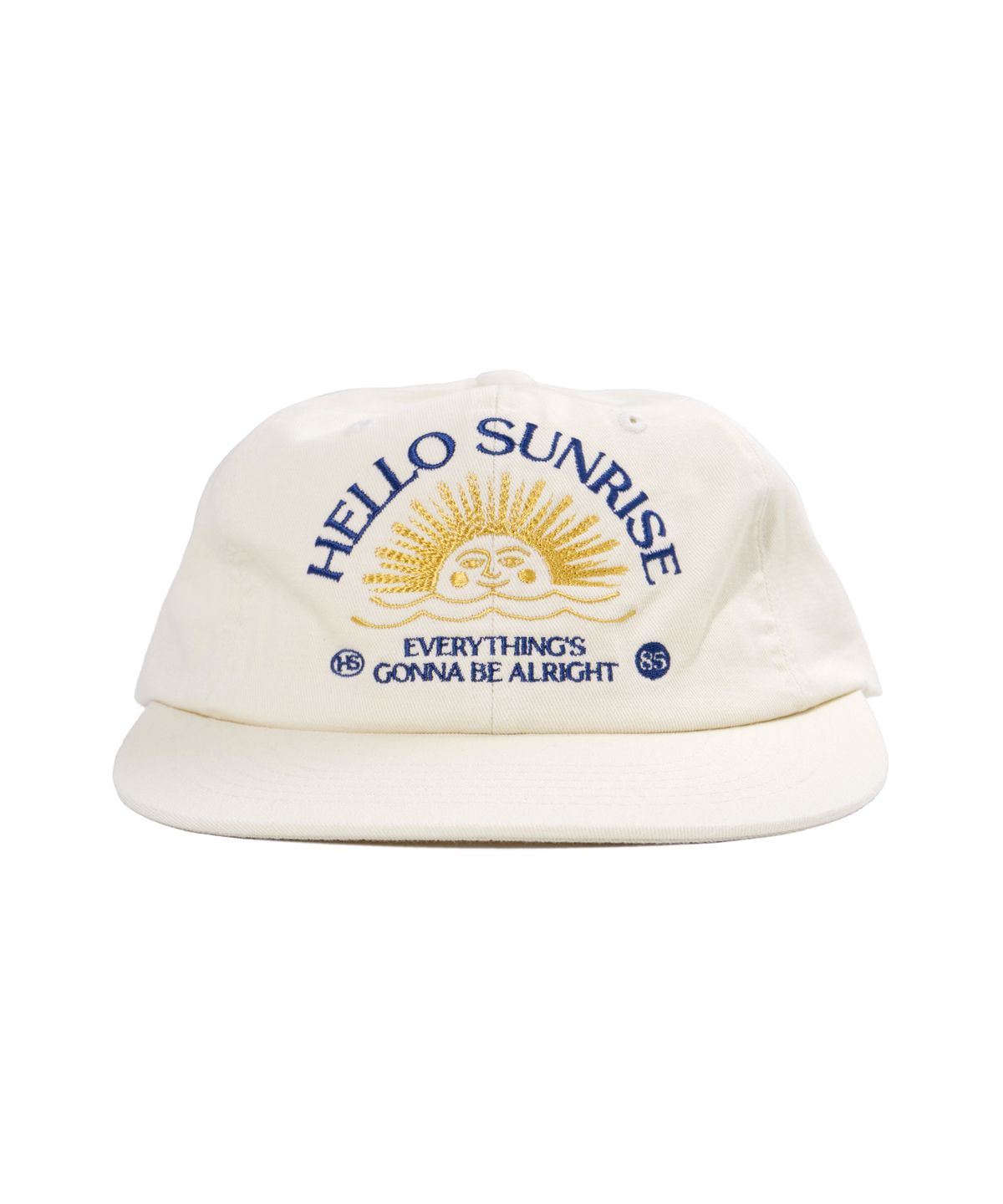 헬로 선라이즈(HELLO SUNRISE) Washed Two Tone Arch Logo 6panel Cap_Ivory