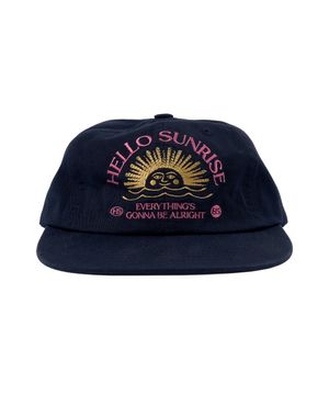 Washed Two Tone Arch Logo 6panel Cap_Navy