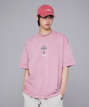 가먼트 크롬 반팔 티셔츠