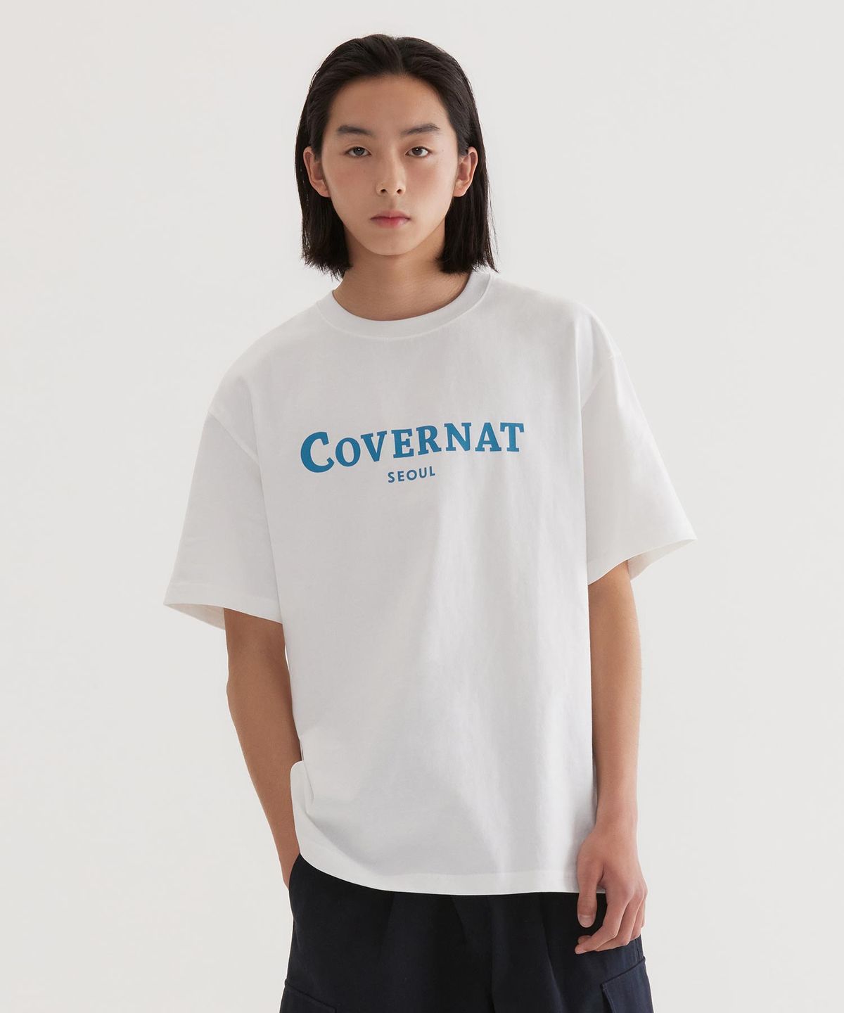 커버낫(COVERNAT) 서울 로고 티셔츠 White