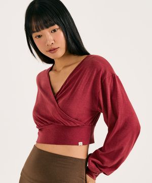 Ajna crop cover up (Sangria red)