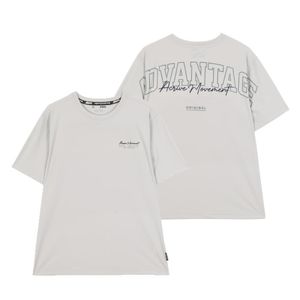 주니어 냉감 로고 자수 반팔 티셔츠