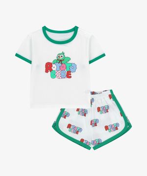 트로피컬라인배색셋업 그린