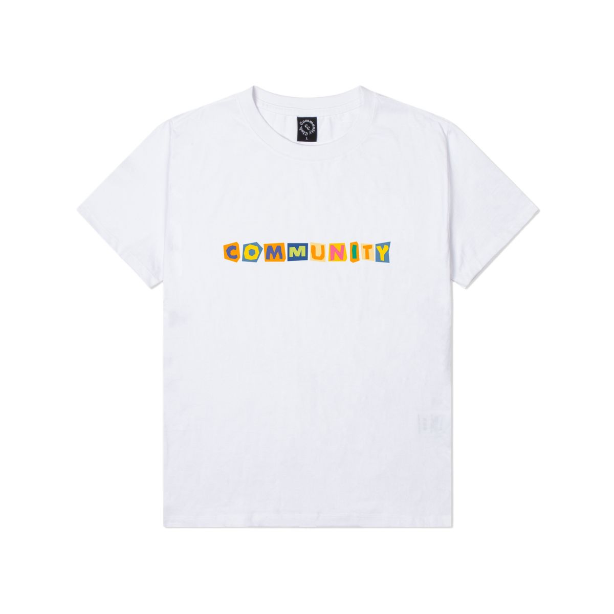 커뮤니티클럽(COMMUNITY CLUB) RANSOM LETTER TEE White