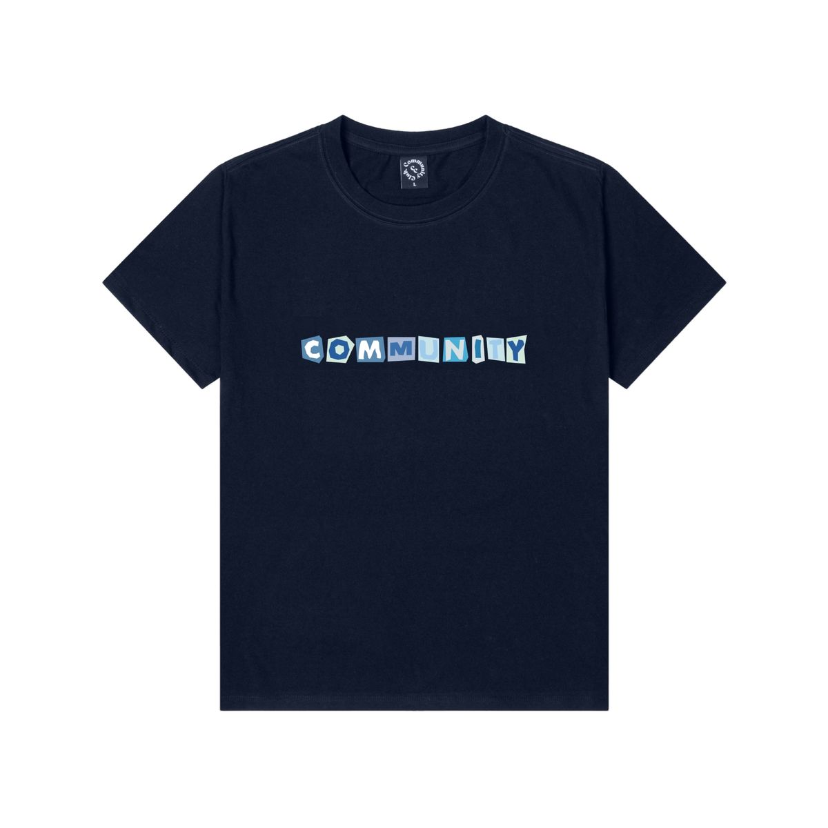 커뮤니티클럽(COMMUNITY CLUB) RANSOM LETTER TEE Navy