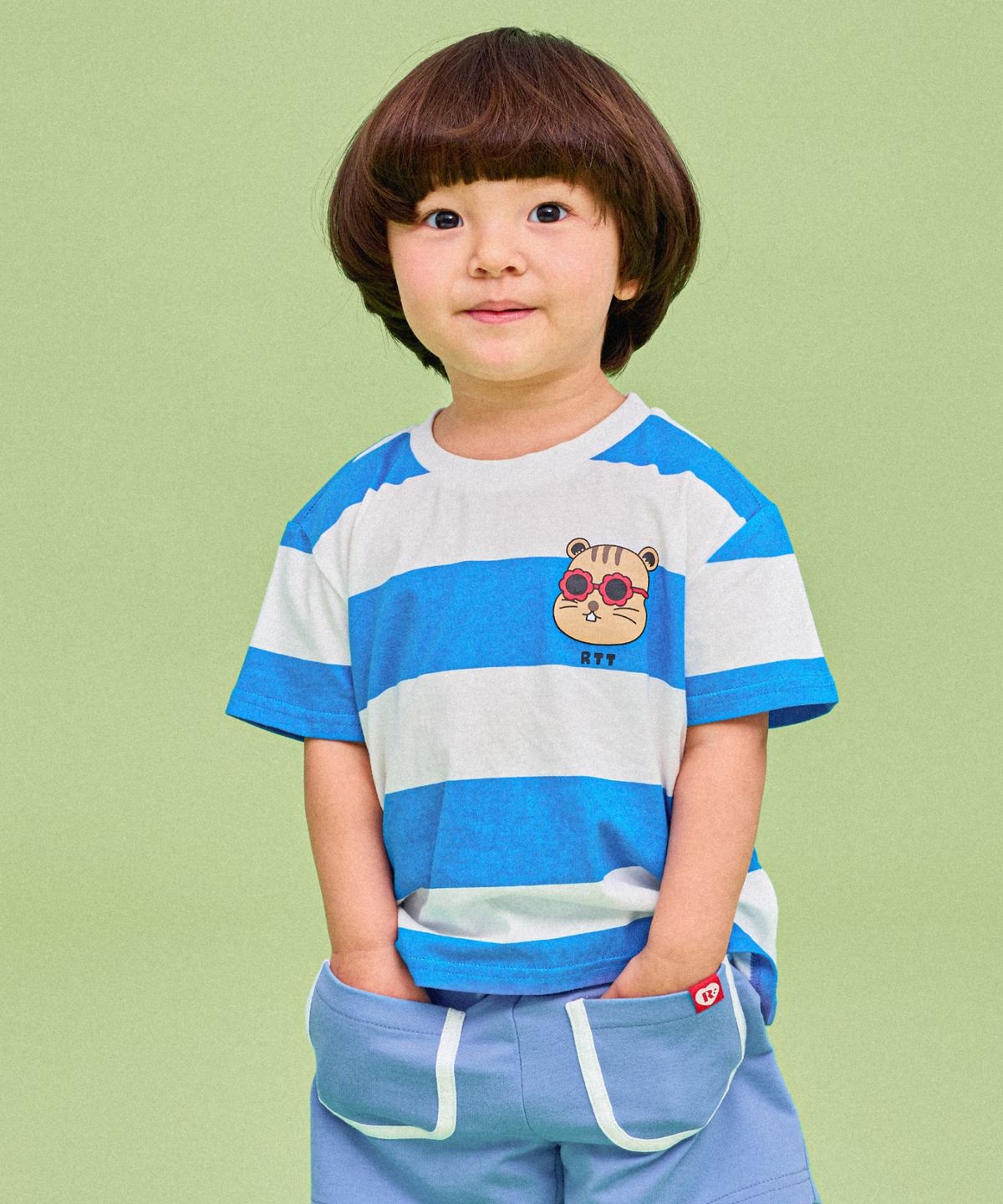 로토토베베(ROTOTOBEBE) 트로피컬ST티셔츠 블루