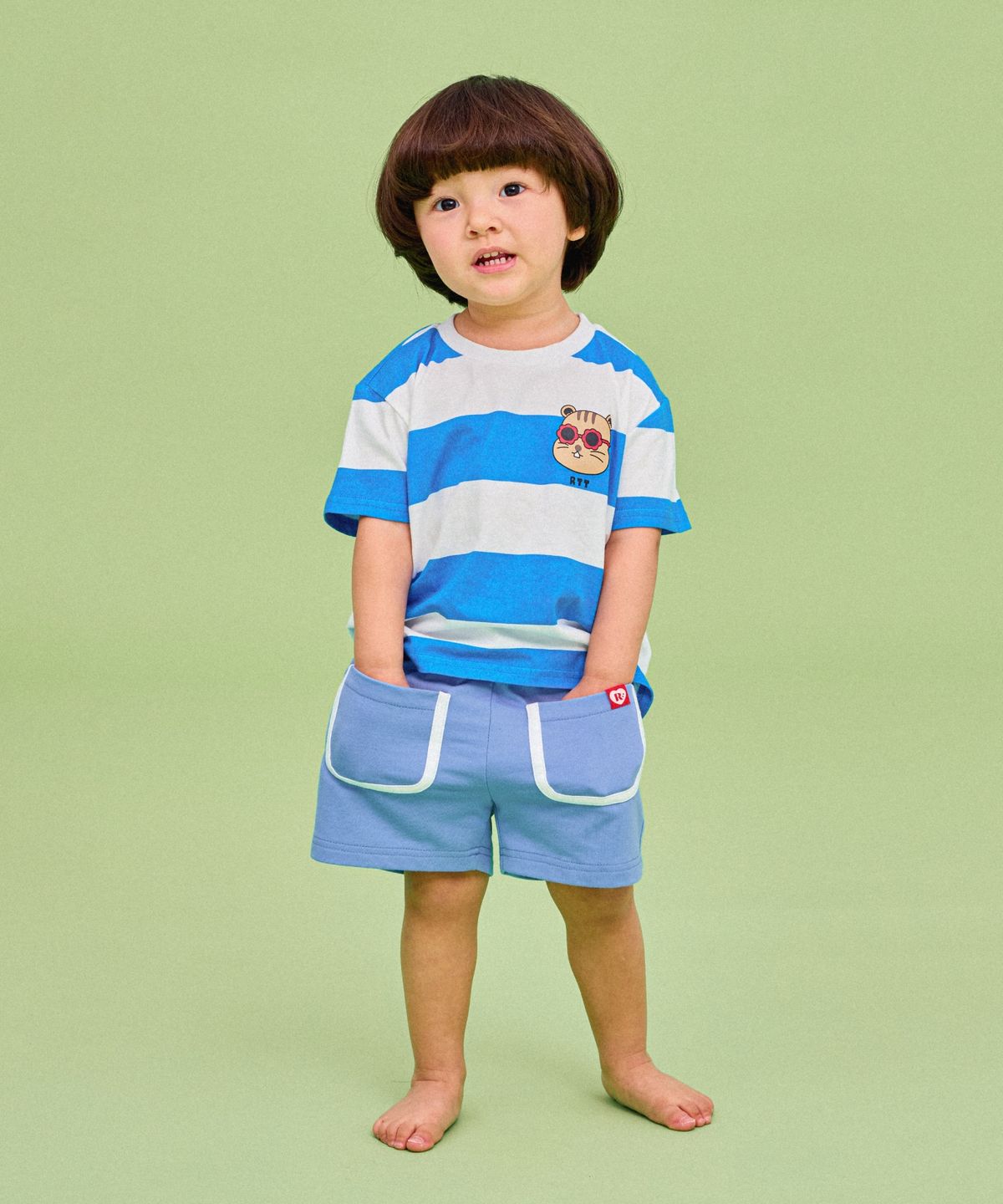 로토토베베(ROTOTOBEBE) 트로피컬포켓팬츠 블루
