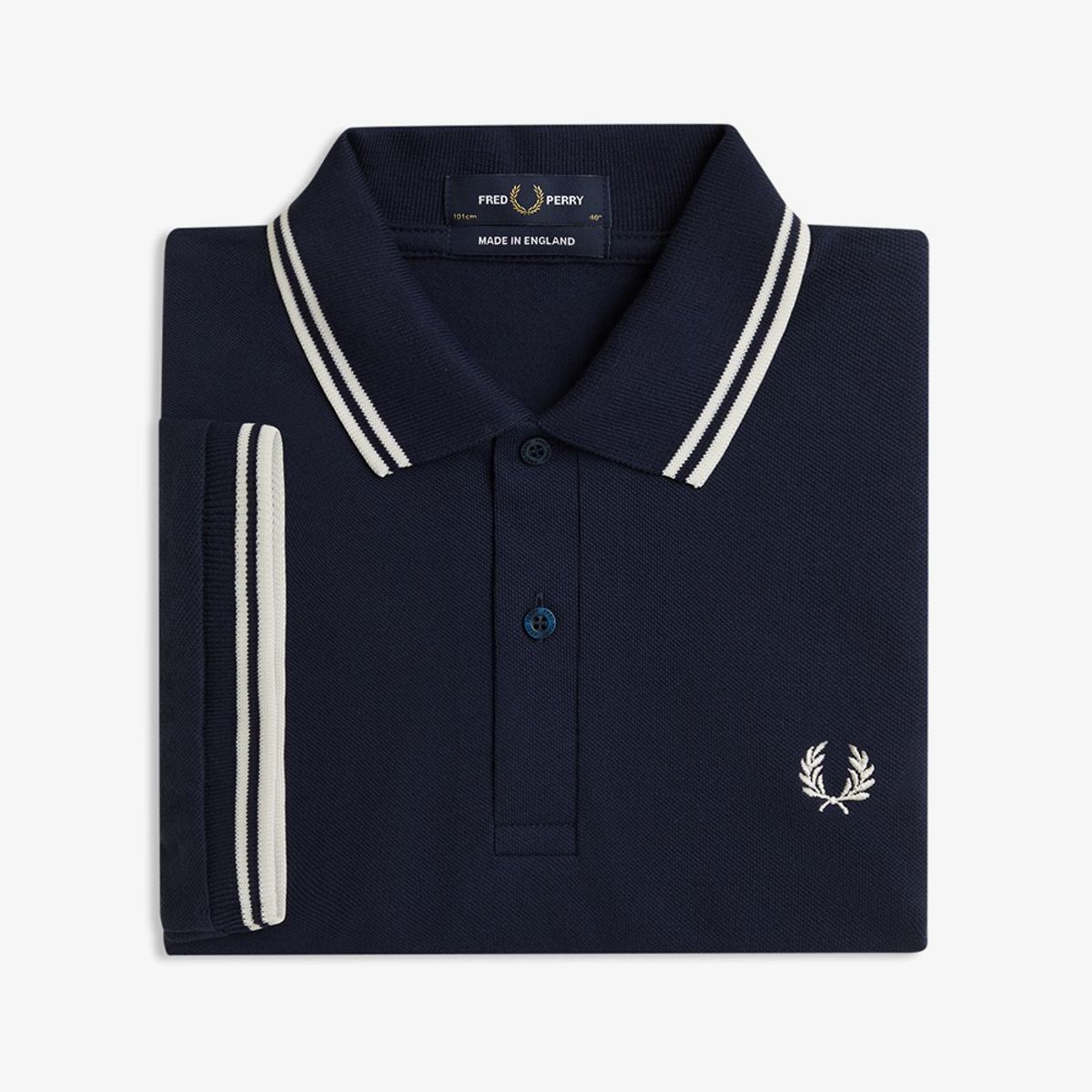 프레드페리(FRED PERRY) [M12] 트윈 팁 프레드페리 셔츠 - 다크 카본/에크루 AFPM2510012-Y88 Made In England