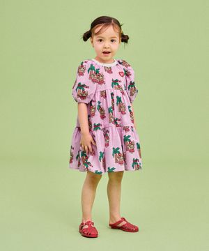 트로피컬지지미원피스 퍼플