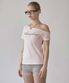 Hook Me Up Layered Tee Pale Pink