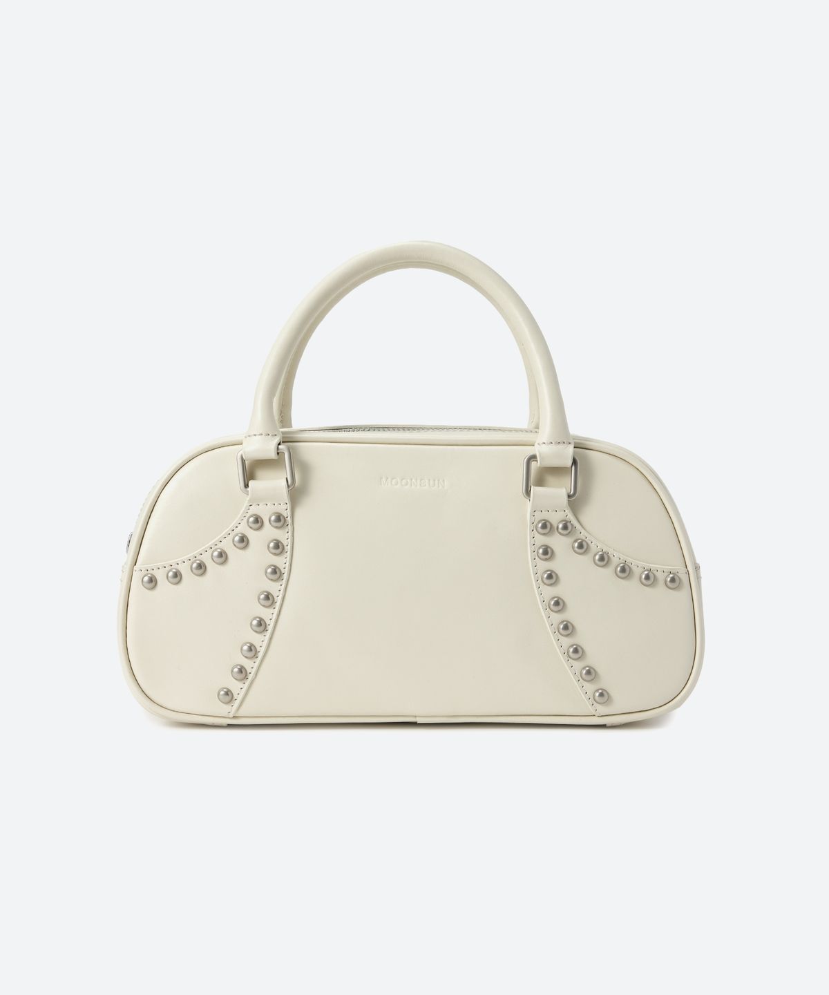 문선 아카이브(MOONSUN ARCHIVE) Studed Mini Bowling Bag / Cream