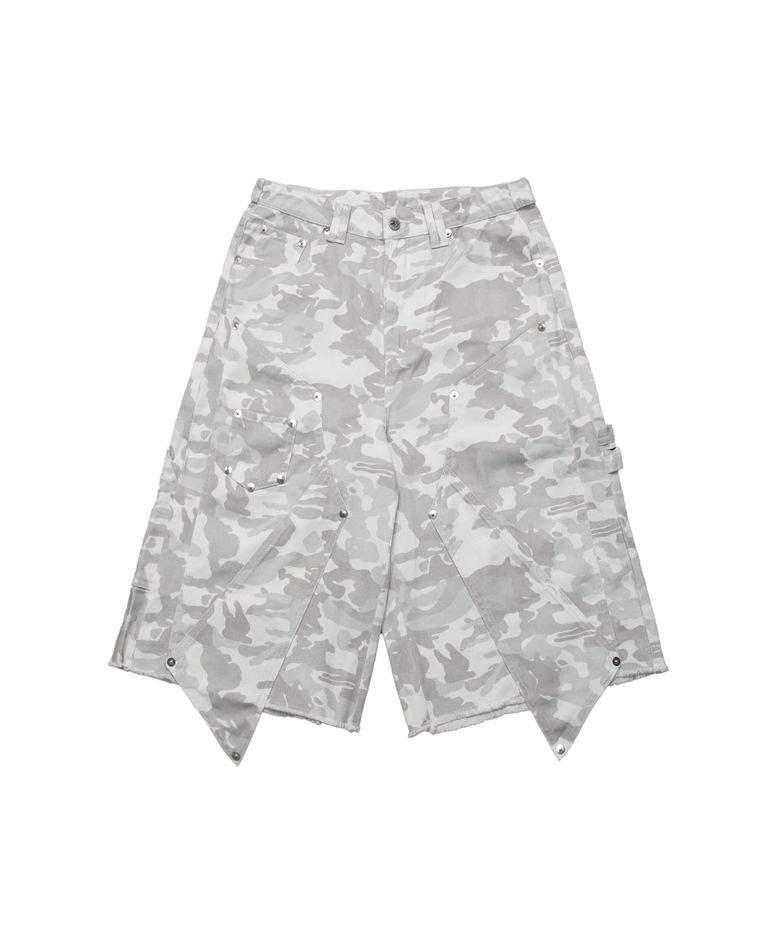 FORCE CAMO DOUBLE KNEE BERMUDA PANTS