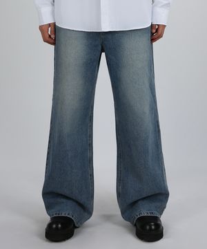 FLARE DENIM PANTS (BLUE)