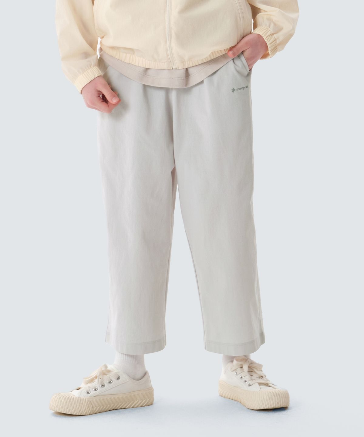 스노우피크 어패럴 키즈(SNOWPEAK APPAREL KIDS) 키즈 에어 퀵드라이 팬츠 (S25MKTFP92) Ice Gray
