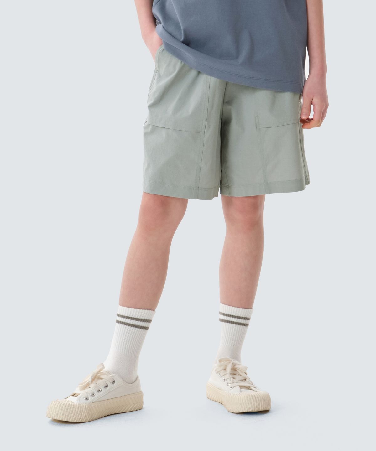 스노우피크 어패럴 키즈(SNOWPEAK APPAREL KIDS) 키즈 에어 퀵드라이 반바지 (S25MKTKH92) Mint