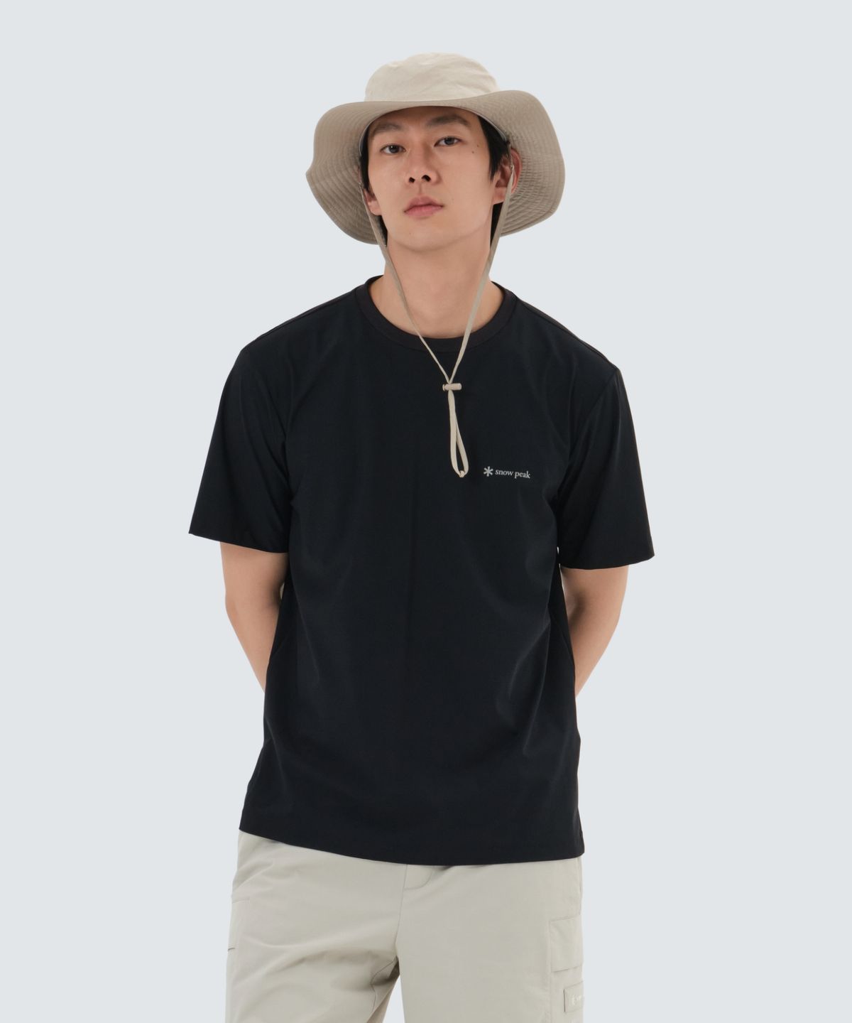 스노우피크 어패럴(SNOWPEAK APPAREL) 냉감 반팔 티셔츠 (S25MMTTS22) Black