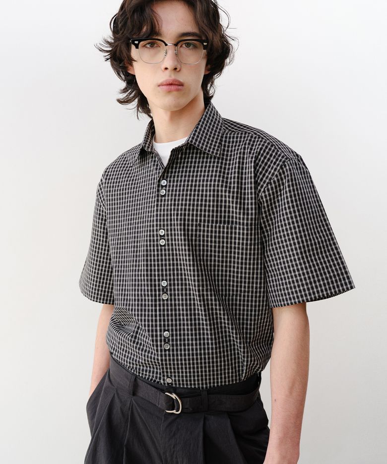 LUCA CHECK SHIRTS Black