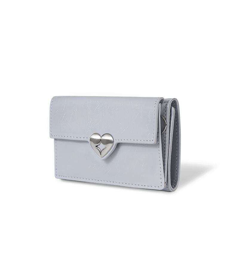 HEARTY TRIPLE WALLET - MISTY LAVENDER