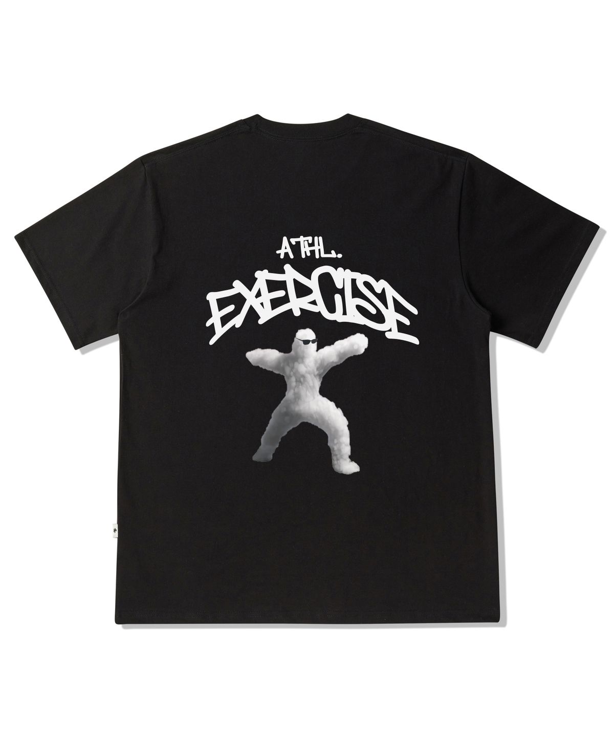 엑서사이즈(EXERCISE) BACK ATHLETIC CLOUD T-SHIRT_BLACK