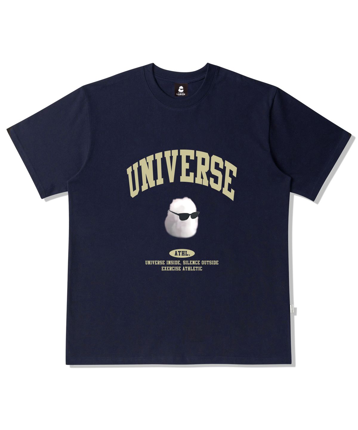 엑서사이즈(EXERCISE) ARCH UNIVERSE CLOUD T-SHIRT_NAVY