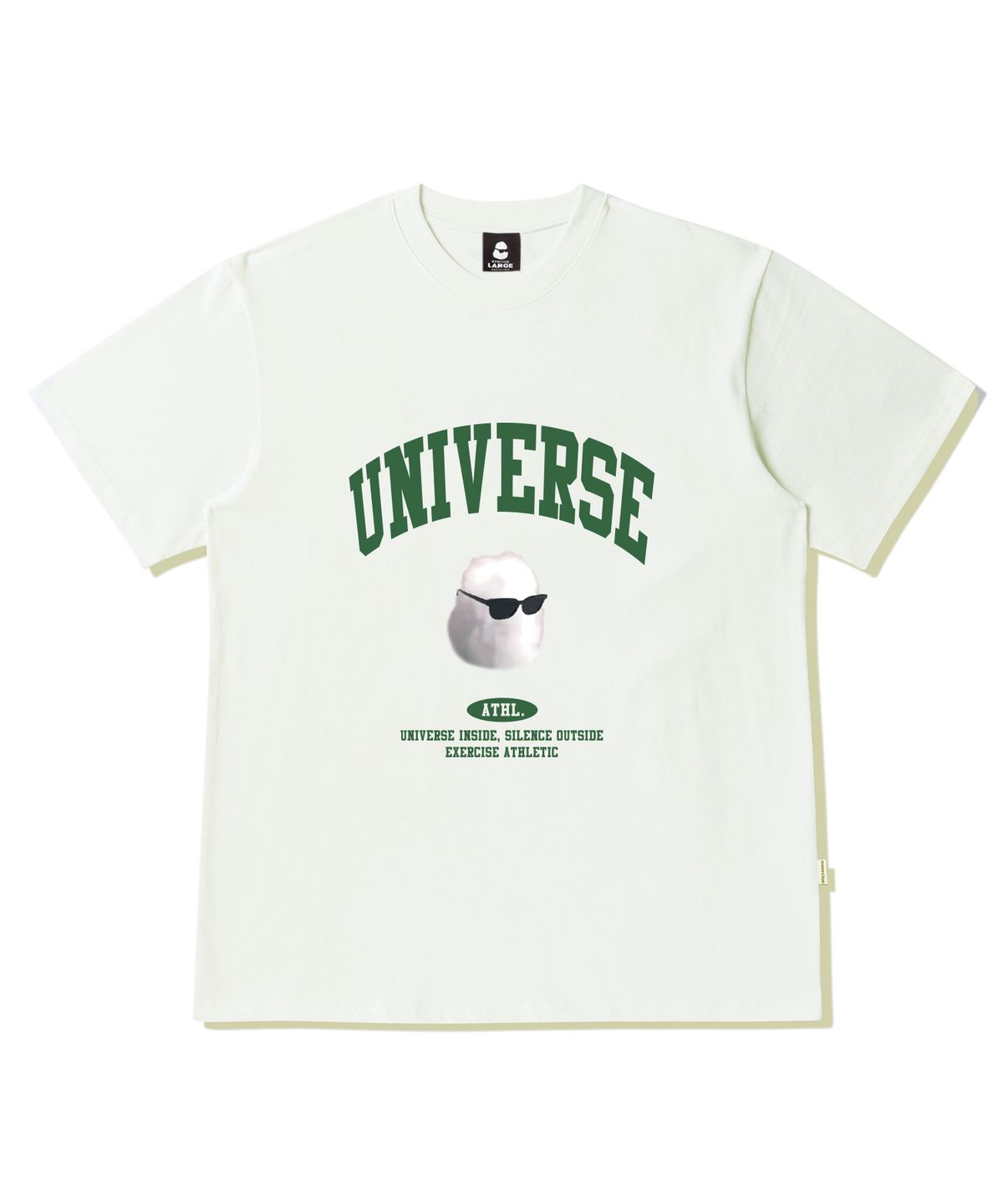 엑서사이즈(EXERCISE) ARCH UNIVERSE CLOUD T-SHIRT_CREAM