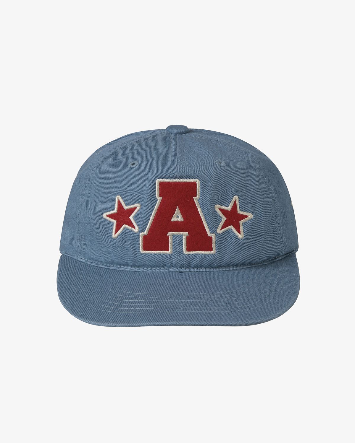 에이이에이이(AEAE) WASHED CAPITAL LOGO CAP [AQUA BLUE]