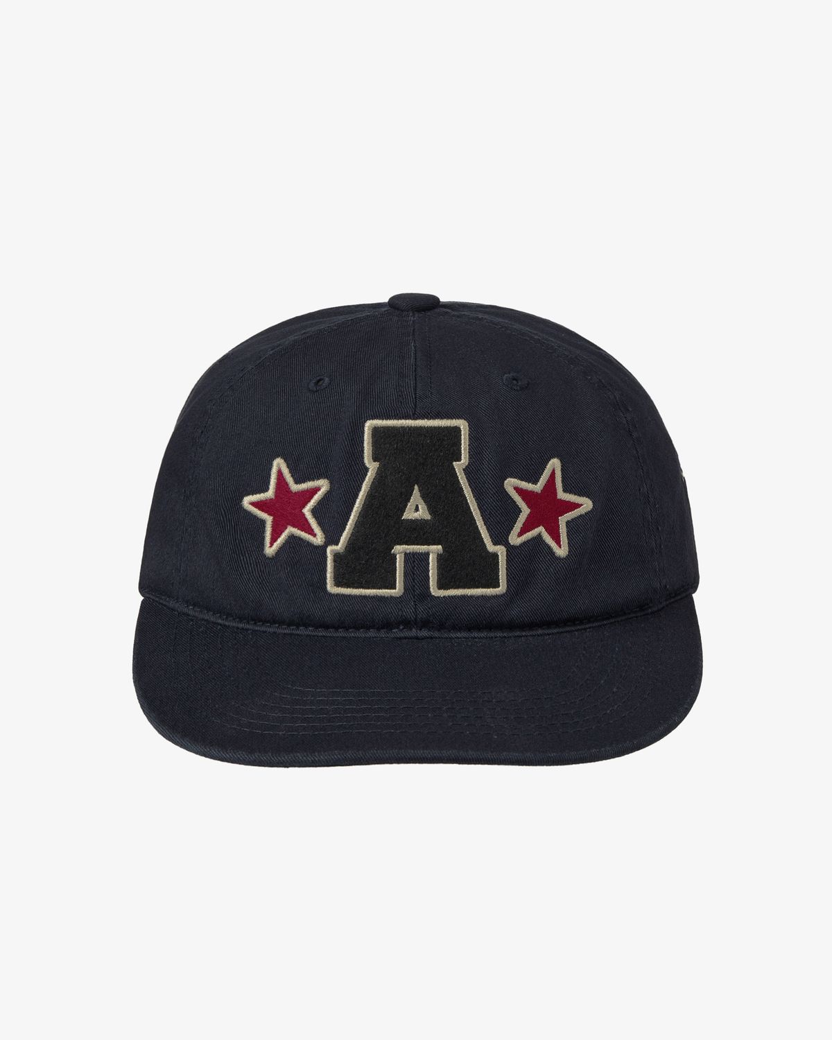 에이이에이이(AEAE) WASHED CAPITAL LOGO CAP [NAVY]
