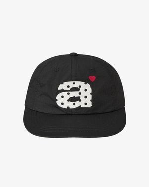 DOT SMALL LETTER NYLON CAP [BLACK]