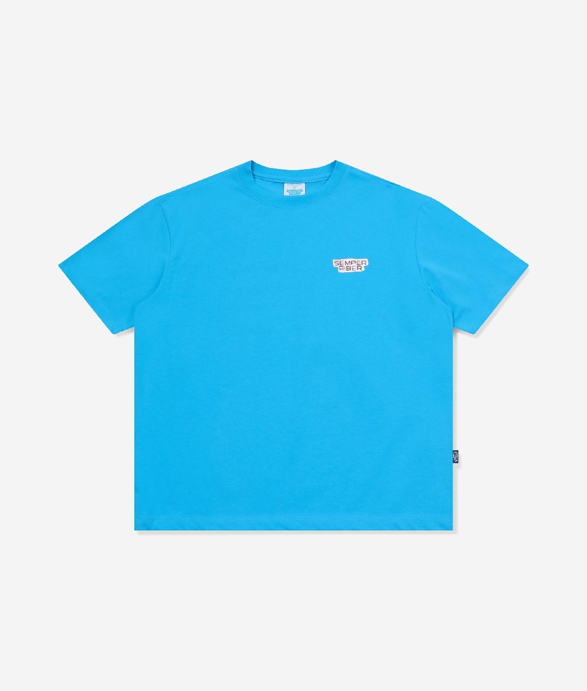 셈퍼리버(SEMPERRIBER) SPRB SIGNATURE LOGO TEE (SKY BLUE)