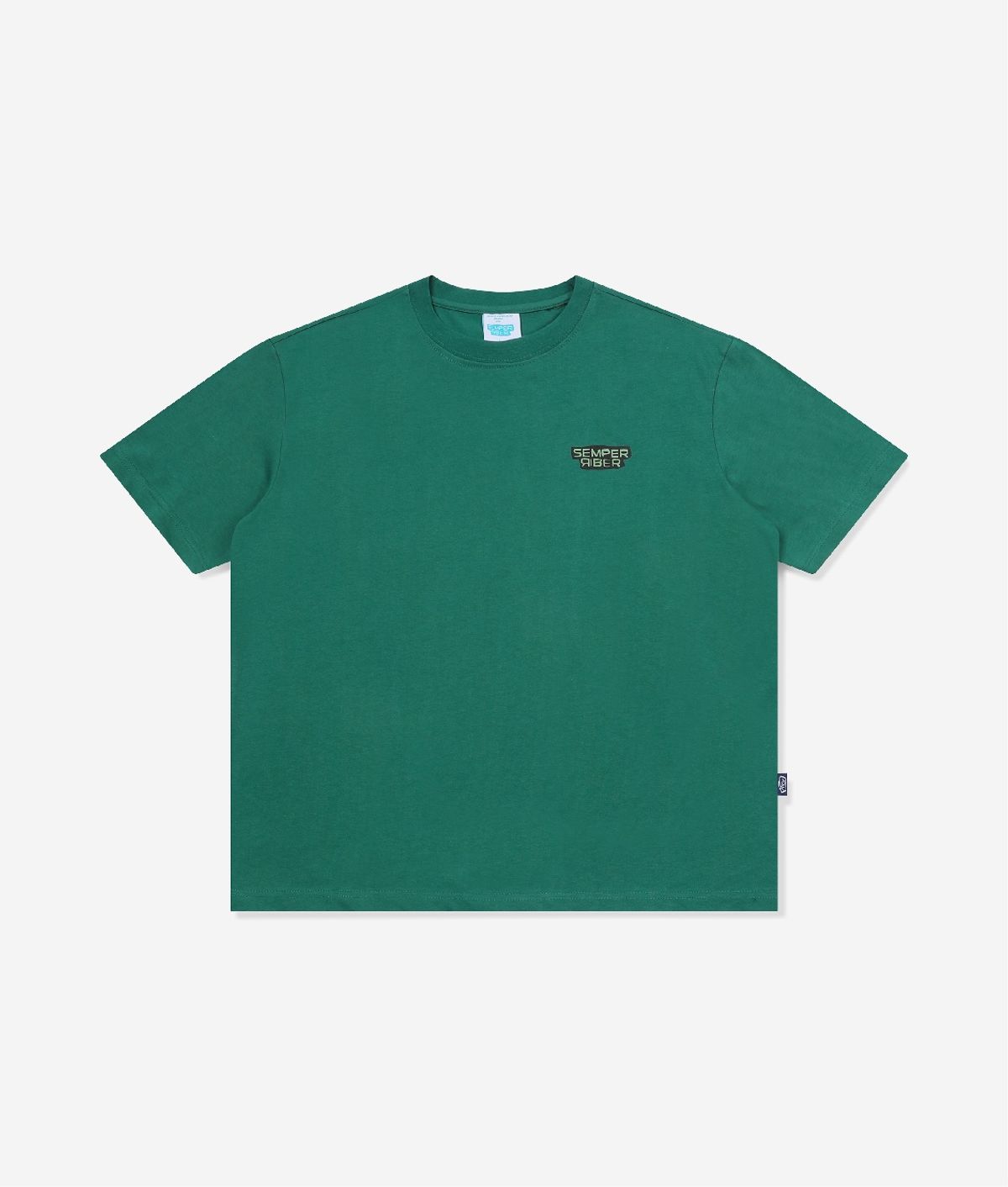 셈퍼리버(SEMPERRIBER) SPRB SIGNATURE LOGO TEE (GREEN)